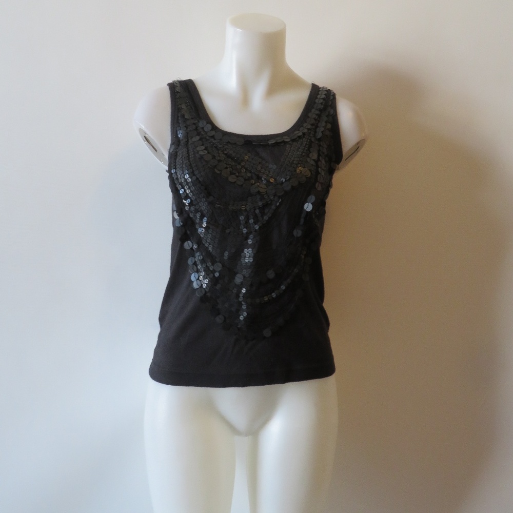 Givenchy Black Sequin Tank Top